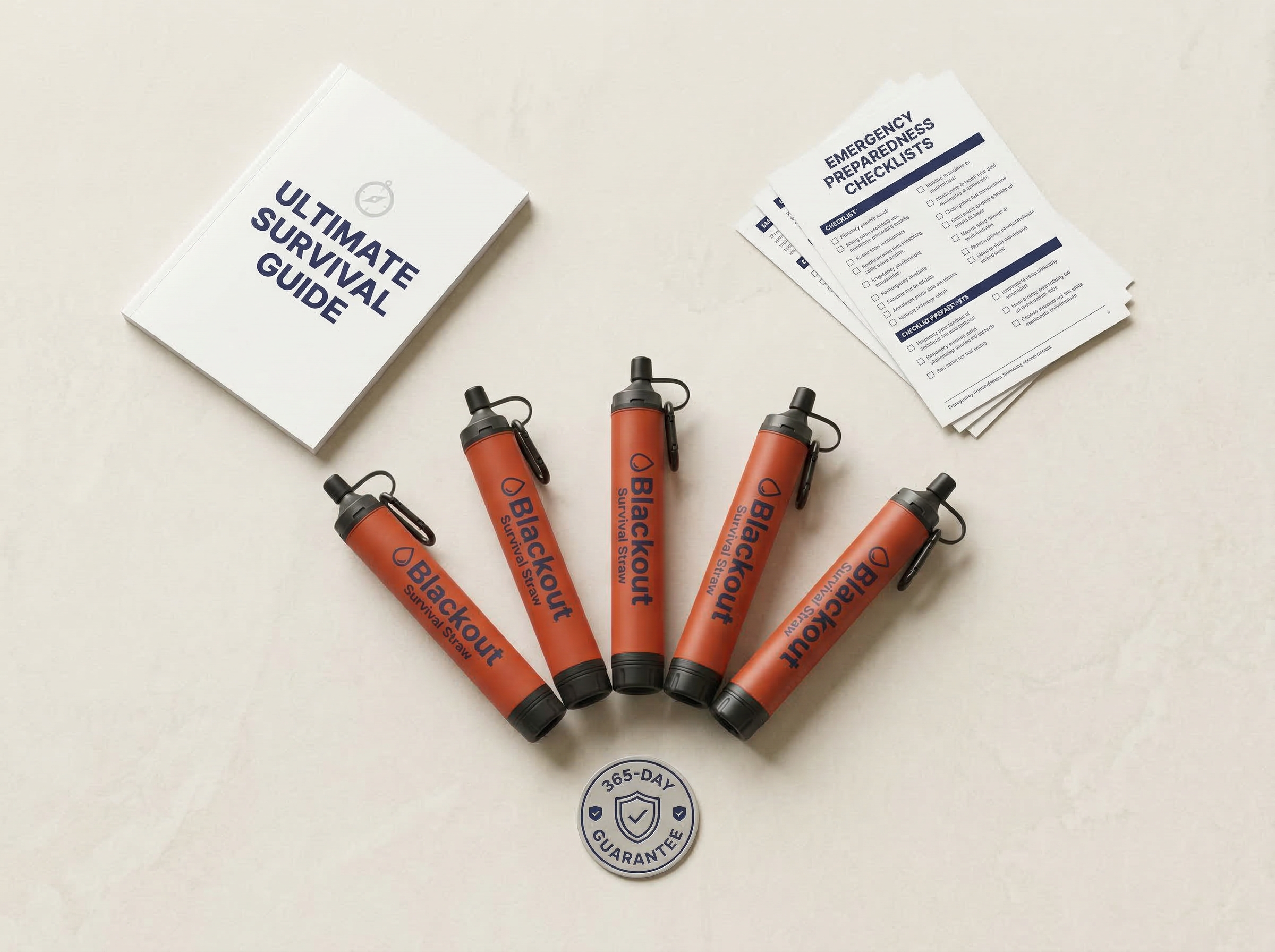 Blackout Water Survival Straw 5-Pack